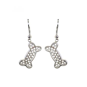14K or Sterling Large and Lovely Dog Bone Earrings