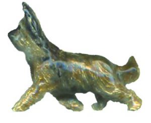 14K Gold Briard with Personalized Enamel Overlay